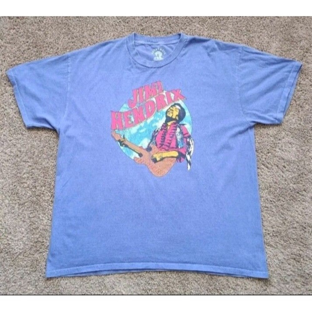 Jimi Hendrix T-Shirt Men's XL Purple Short Sleeve